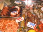Kleinmarkthalle: Oktopusse, Garnelen, Langusten 16.10.03